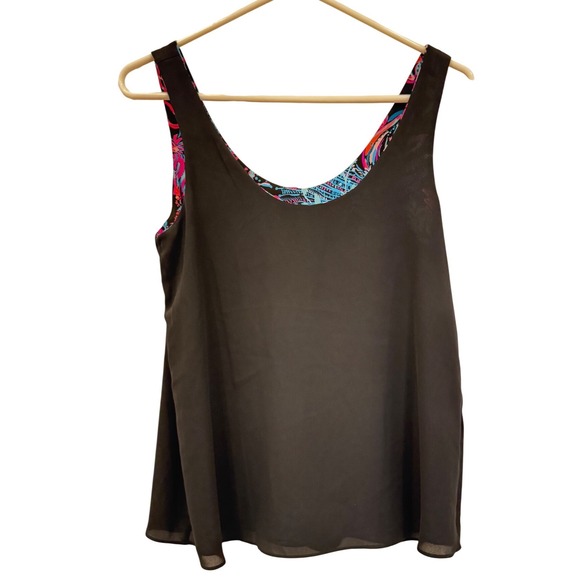 Lilly Pulitzer Florin Twilight Coral Reversible Tank Top Scoop Neck XS EUC - Picture 10 of 10